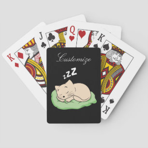 Sleeping Kitty Thunder_Cove Playing Cards