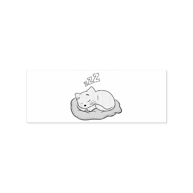 Sleeping Kitty Thunder_Cove Rubber Stamp (Imprint)