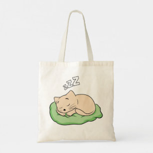 Sleeping Kitty Thunder_Cove Tote Bag