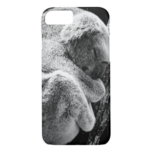 Sleeping koala bear phone protection case (Back)
