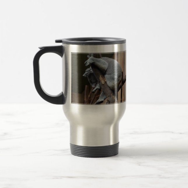 Sleeping Koala Bear Travel Mug (Left)