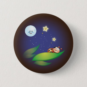 Sleeping Ladybug Button