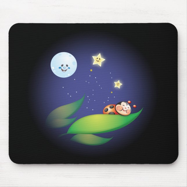 Sleeping Ladybug Mouse Pad (Front)