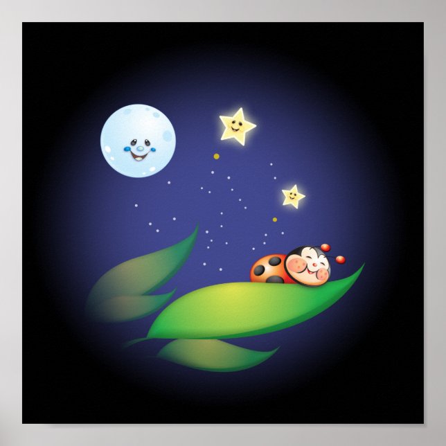 Sleeping Ladybug Poster (Front)