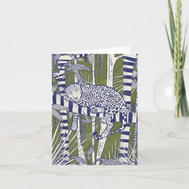 Sleeping Leopard Invitation (Front)