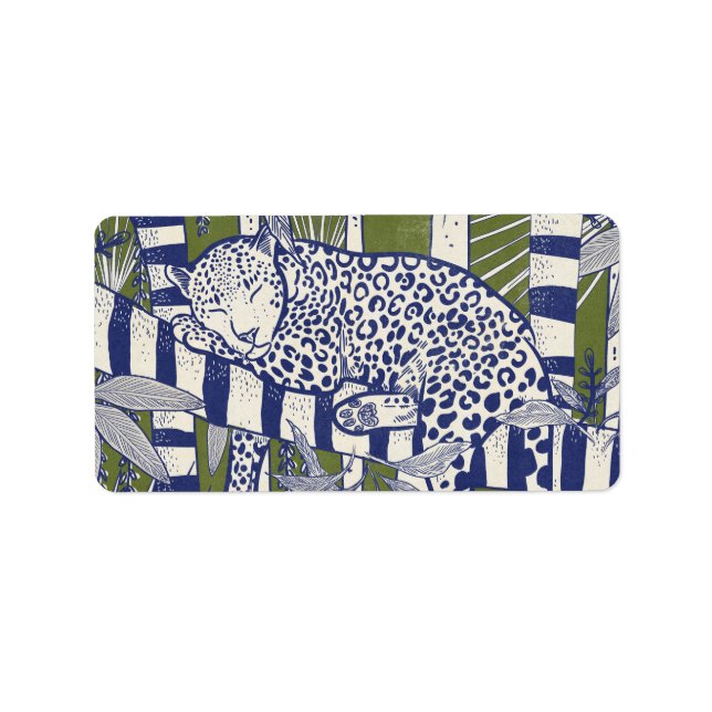Sleeping Leopard Label (Front)