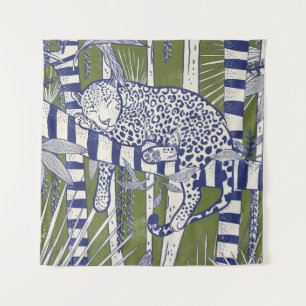 Sleeping Leopard Tapestry