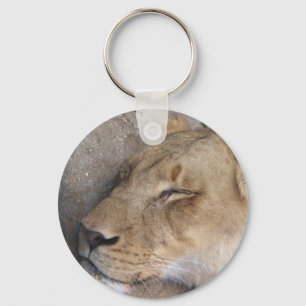 Sleeping Lioness Keychain