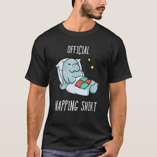 Sleeping Manatee Pyjamas Sleepyhead T-Shirt (Front)