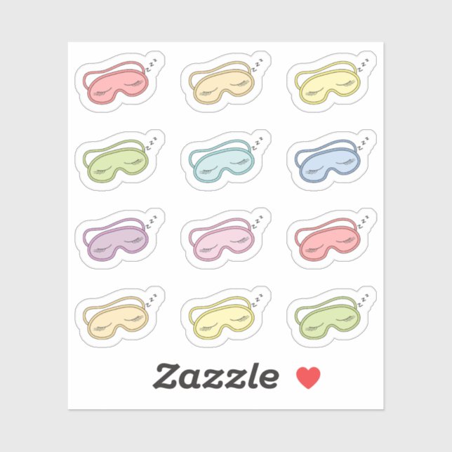 Sleeping Mask Beauty Nap Reminder Bujo Planner (Sheet)