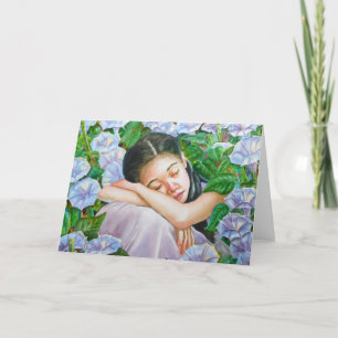 Sleeping Moonflower Card