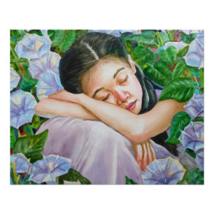 Sleeping Moonflower Poster