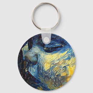sleeping new world, in the arms of love. keychain