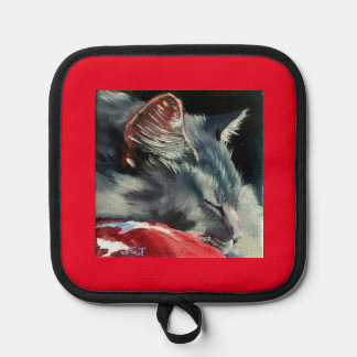 Sleeping on sunny morning Oven Mitts & Pot Holders