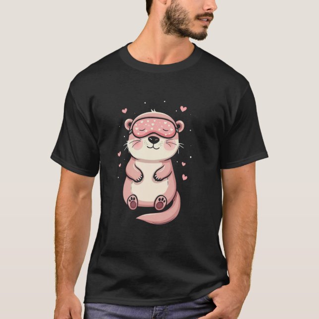 Sleeping otter T-Shirt (Front)