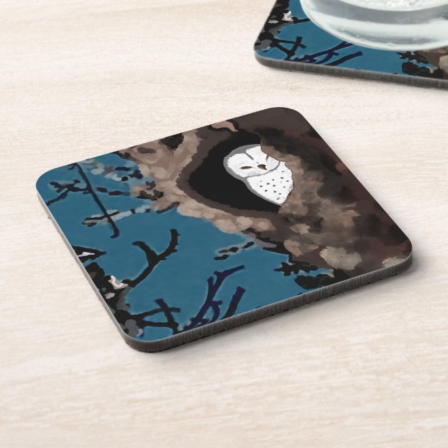 Sleeping Owl Coaster (Left Side)