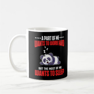 Sleeping Panda Funny Tired Worker Coffee Mug