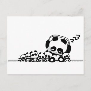 Sleeping Pandas Postcard