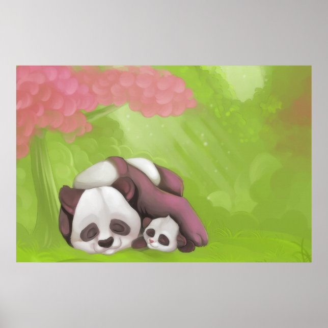 Sleeping Pandas Poster (Front)