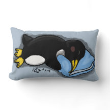 Sleeping Penguin Pillow