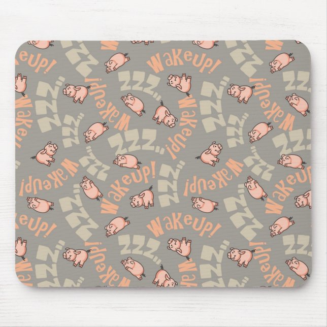 Sleeping Pigs Mouse Pad (Front)