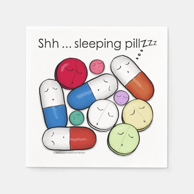 Sleeping Pills-Medication Napkin (Front)