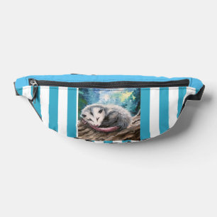 Sleeping possum fanny pack