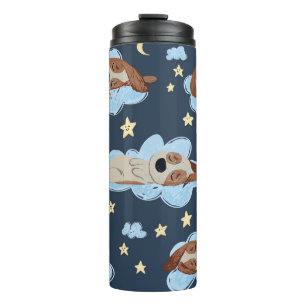 Sleeping Puppies: Good Night Pattern Thermal Tumbler