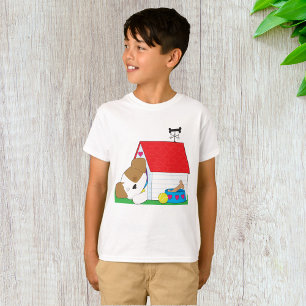 Sleeping Puppy Dog House Cute Pet T-Shirt