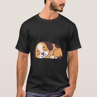 Sleeping Puppy Shirt – Cute Relaxed Dog Design