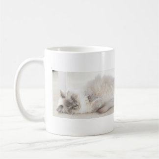 Sleeping Ragdoll Cat mug
