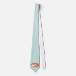 Sleeping Red Fox Tie