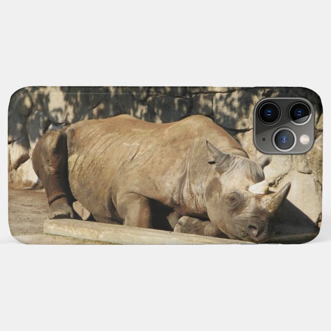 Sleeping Rhino Case-Mate iPhone Case (Back (Horizontal))