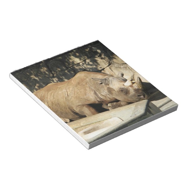 Sleeping Rhino Notepad (Angled)