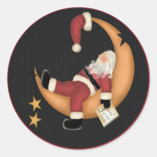 Sleeping Santa 2 - Holiday Stickers