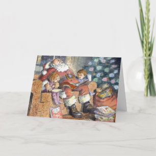 "Sleeping Santa" Christmas Card
