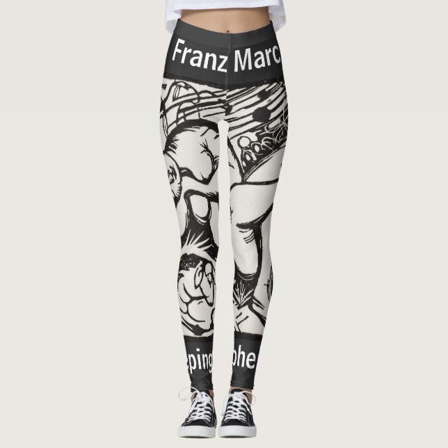 Sleeping Shepherdess Franz Marc Abstract Leggings (Front)