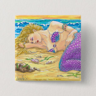 Sleeping Siren 2 Inch Square Button