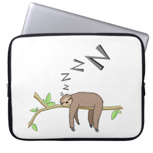 Sleeping sloth laptop sleeve