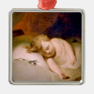 Sleeping Son (by Thomas Sully) Metal Ornament