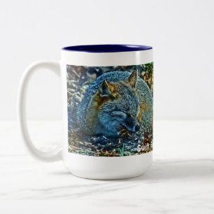 Sleeping Swift Fox Wildlife Art Tea or Coffee Mug