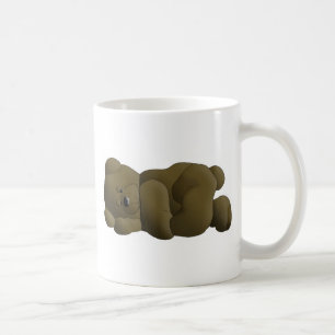 Sleeping Teddy Bear Cartoon Coffee Mug