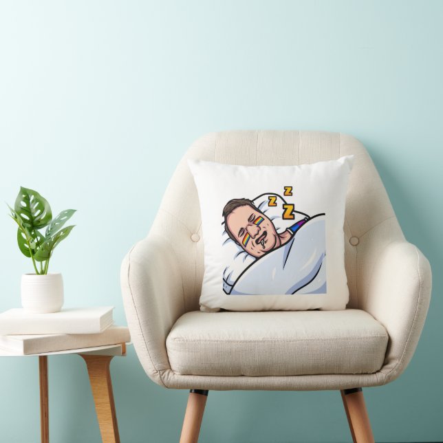 Sleeping Throw Pillow (Chair)