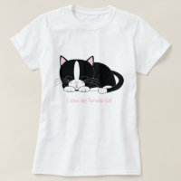 Sleeping Tuxedo Cat