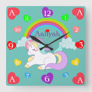 Sleeping Unicorn Acrylic Wall Clock