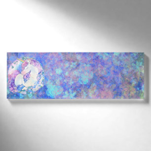 Sleeping Unicorn Name Tag