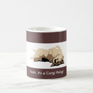 Sleeping Welsh Corgi Coffee Mug