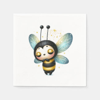 Sleeping Whimsical Sweet as Can Bee  Napkin