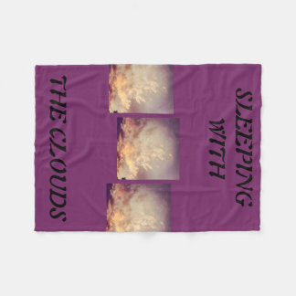 SLEEPING WITH CLOUDS FLEECE BLANKET