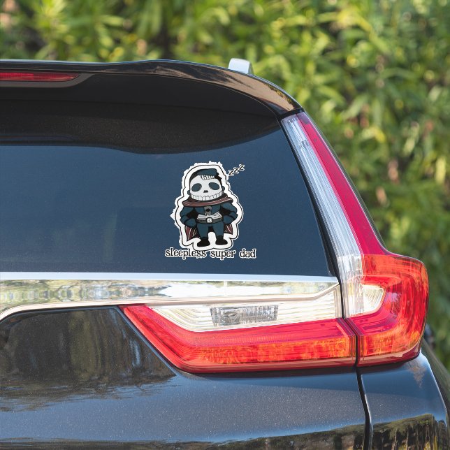 Sleepless Super Dad (Car Side)